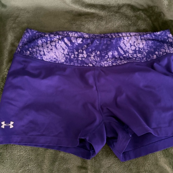 Under Armour Women's Athletic Shorts in Purple - Picture 1 of 3
